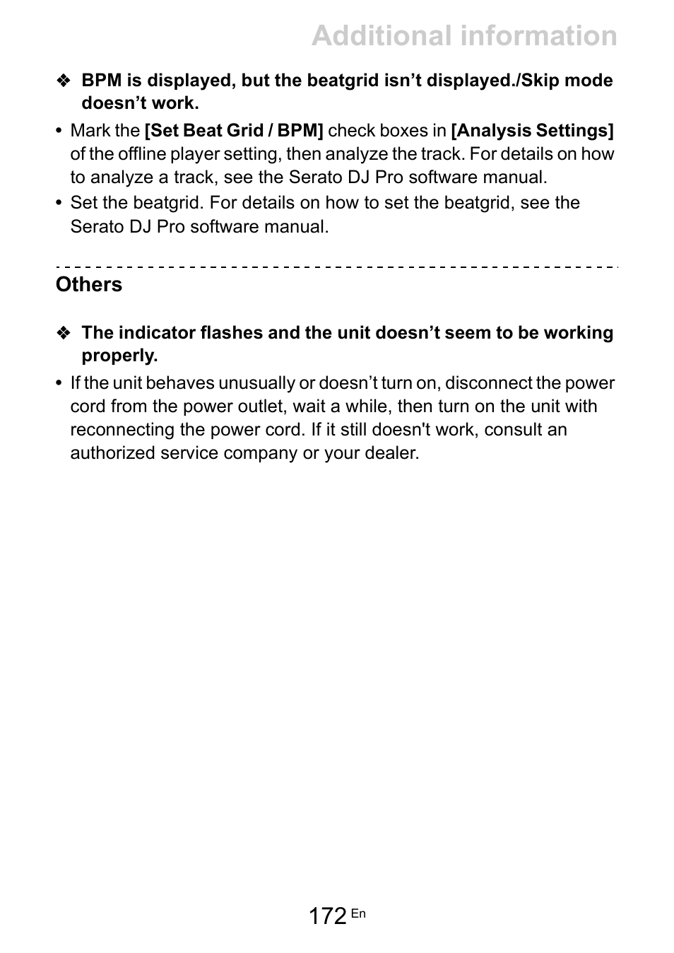 Additional information | Pioneer Dj DDJ-FLX10 4-Channel DJ Controller for rekordbox and Serato DJ Pro (Black) User Manual | Page 172 / 183