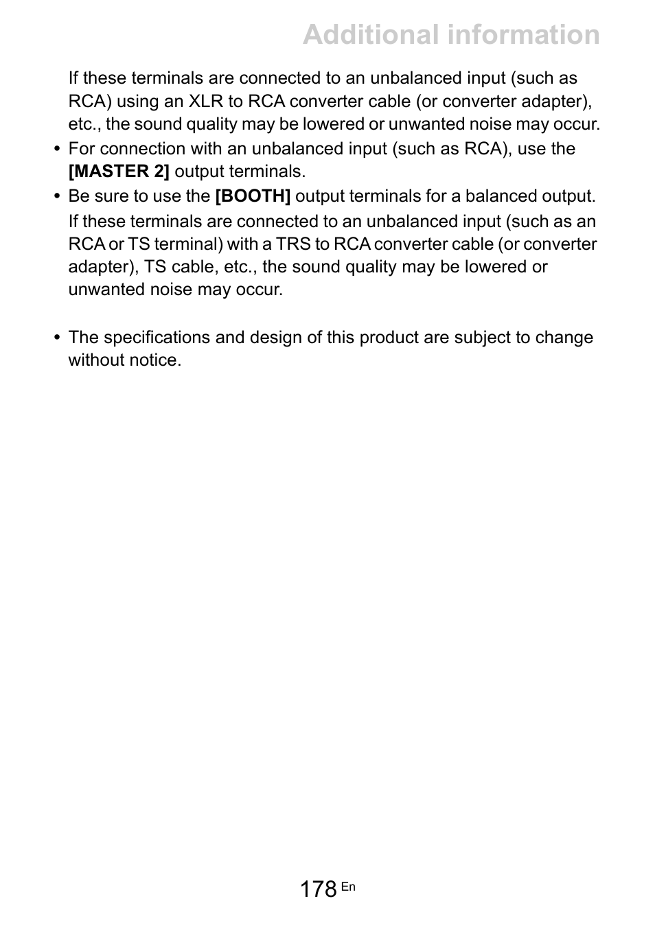 Additional information | Pioneer Dj DDJ-FLX10 4-Channel DJ Controller for rekordbox and Serato DJ Pro (Black) User Manual | Page 178 / 183