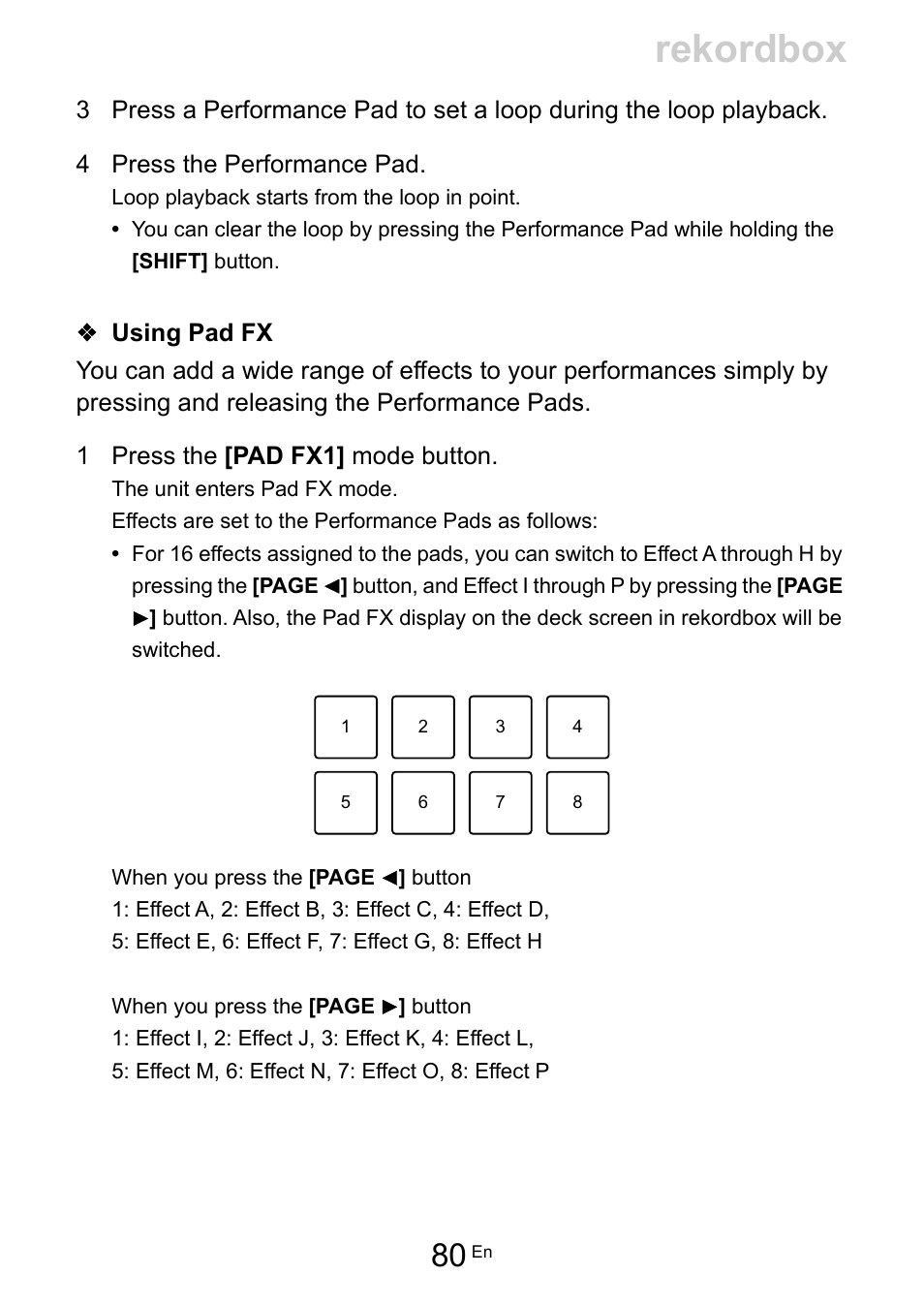 Rekordbox | Pioneer Dj DDJ-FLX10 4-Channel DJ Controller for rekordbox and Serato DJ Pro (Black) User Manual | Page 80 / 183