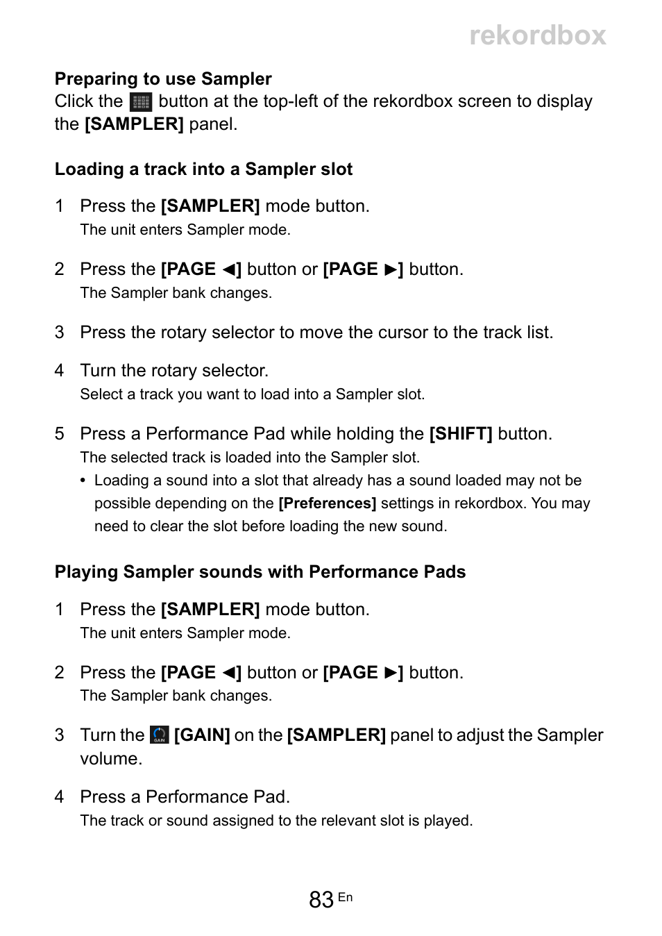 Rekordbox | Pioneer Dj DDJ-FLX10 4-Channel DJ Controller for rekordbox and Serato DJ Pro (Black) User Manual | Page 83 / 183