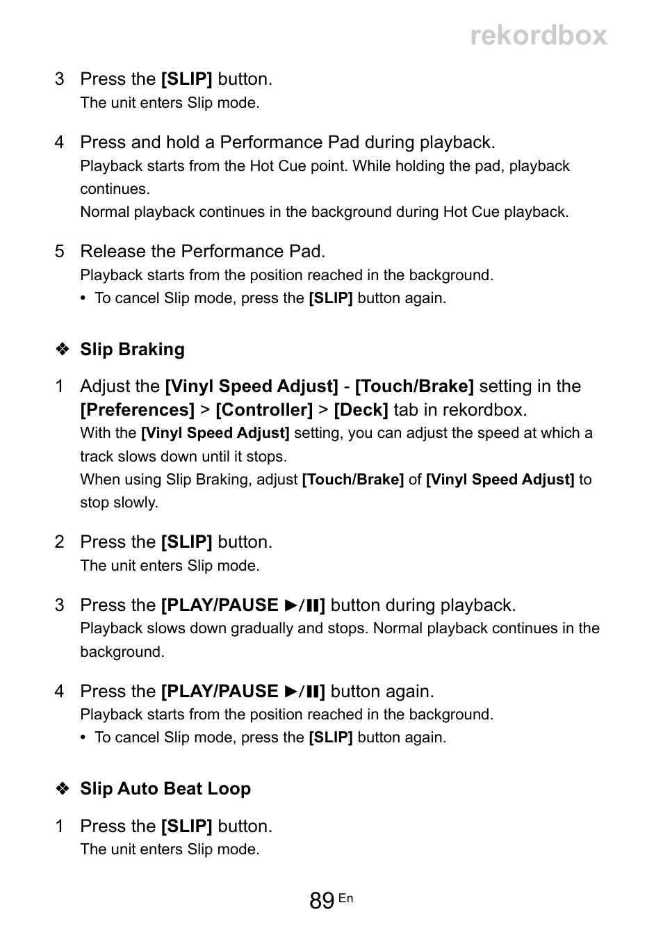 Rekordbox | Pioneer Dj DDJ-FLX10 4-Channel DJ Controller for rekordbox and Serato DJ Pro (Black) User Manual | Page 89 / 183