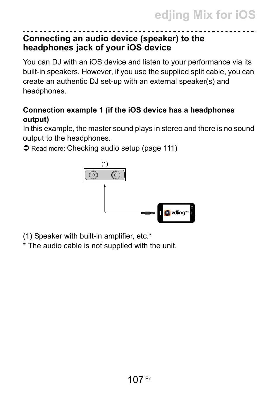 Edjing mix for ios | Pioneer Dj DDJ-200 SmDJ Controller for WeDJ and rekordbox User Manual | Page 107 / 181
