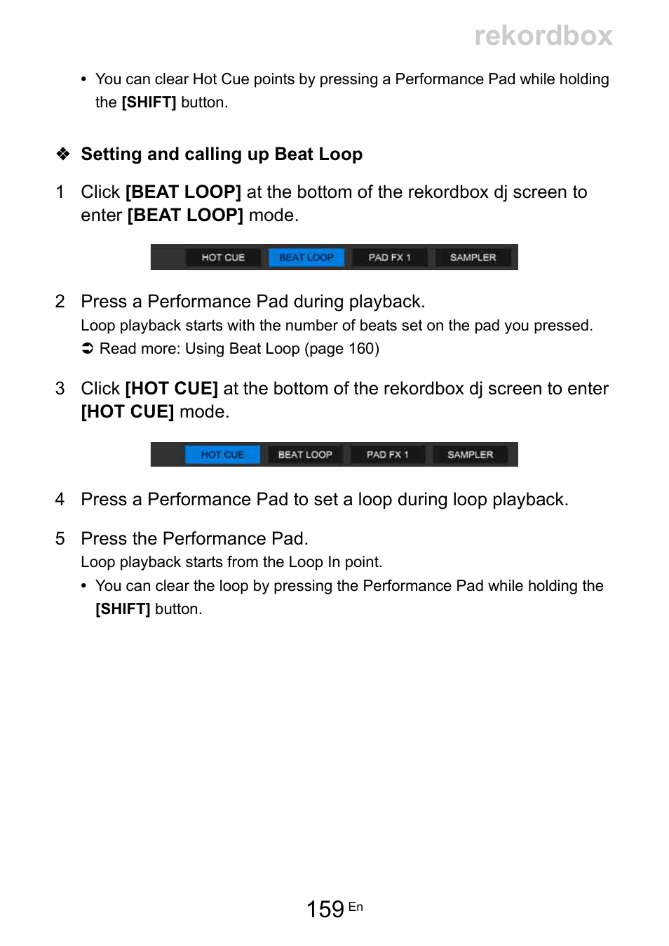 Rekordbox | Pioneer Dj DDJ-200 SmDJ Controller for WeDJ and rekordbox User Manual | Page 159 / 181