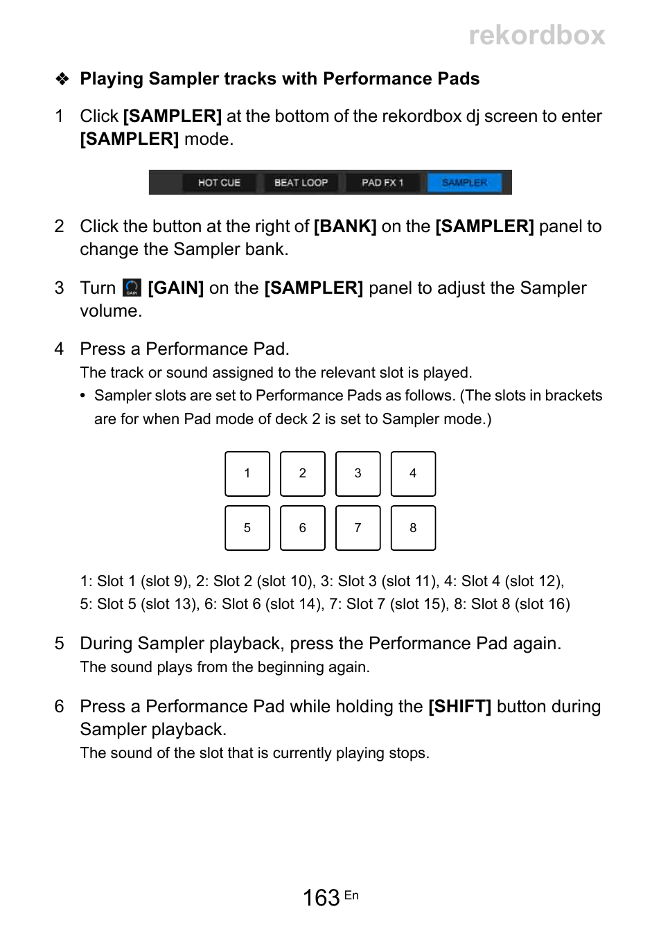 Rekordbox | Pioneer Dj DDJ-200 SmDJ Controller for WeDJ and rekordbox User Manual | Page 163 / 181