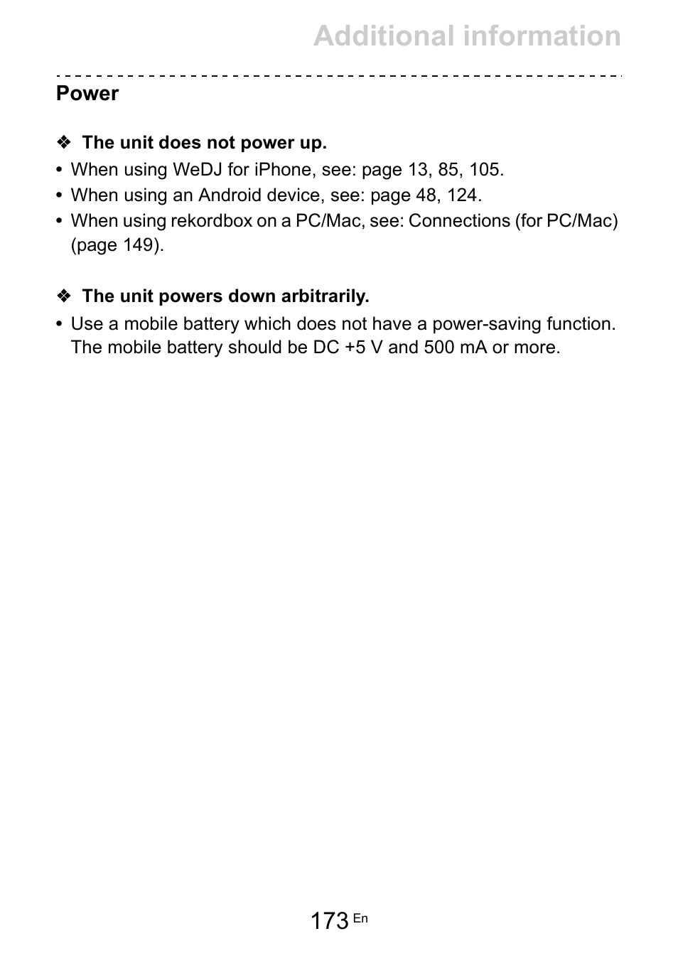 Additional information | Pioneer Dj DDJ-200 SmDJ Controller for WeDJ and rekordbox User Manual | Page 173 / 181