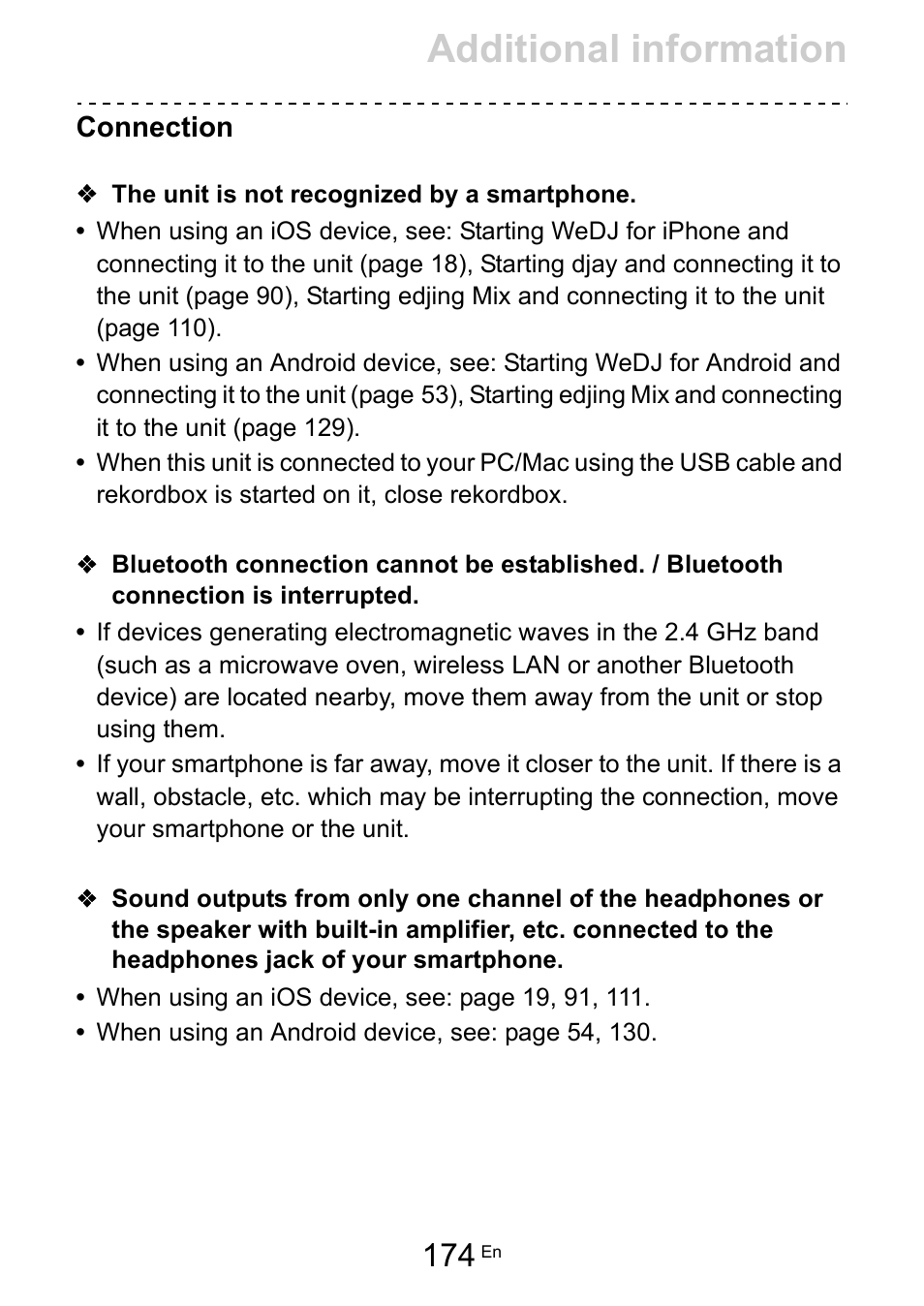 Additional information | Pioneer Dj DDJ-200 SmDJ Controller for WeDJ and rekordbox User Manual | Page 174 / 181