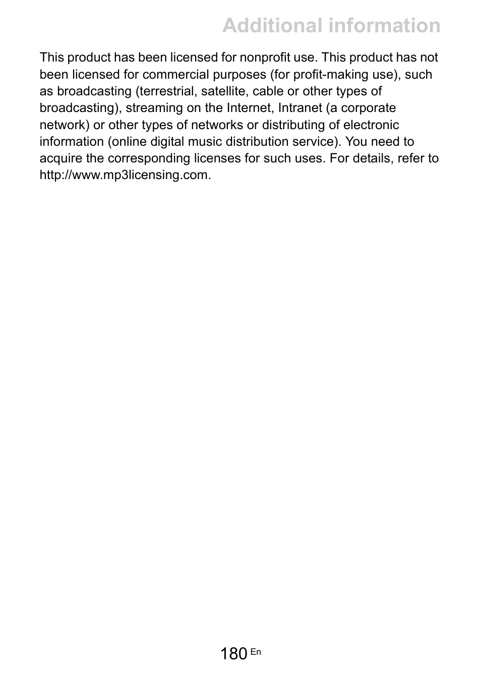 Additional information | Pioneer Dj DDJ-200 SmDJ Controller for WeDJ and rekordbox User Manual | Page 180 / 181