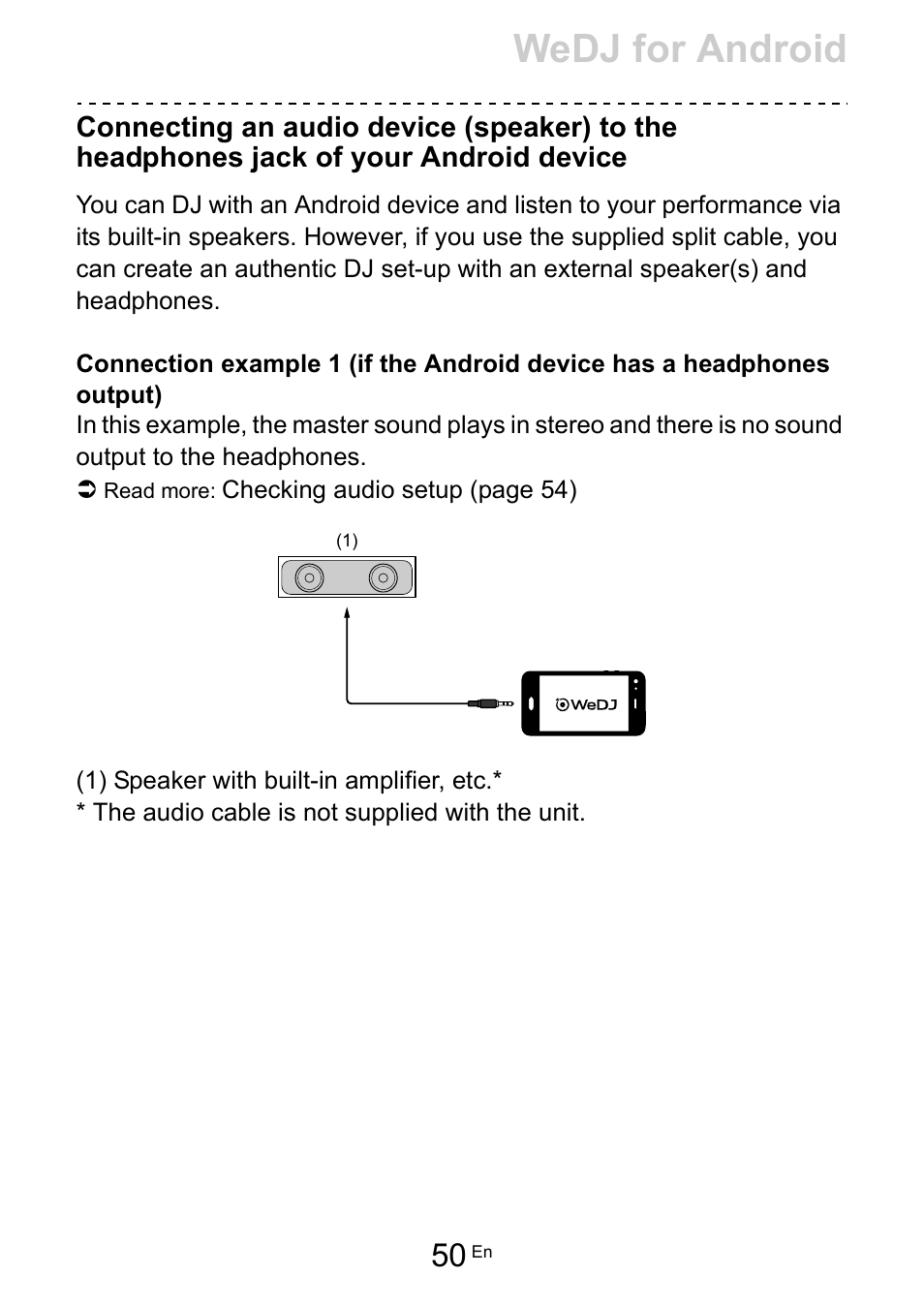 Wedj for android | Pioneer Dj DDJ-200 SmDJ Controller for WeDJ and rekordbox User Manual | Page 50 / 181