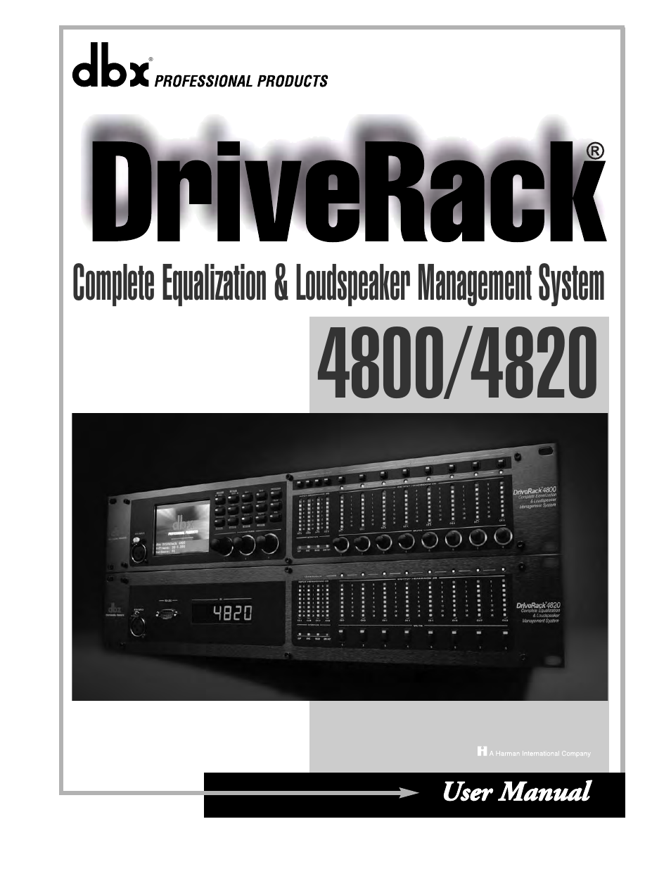 dbx Pro 4800 User Manual | 96 pages