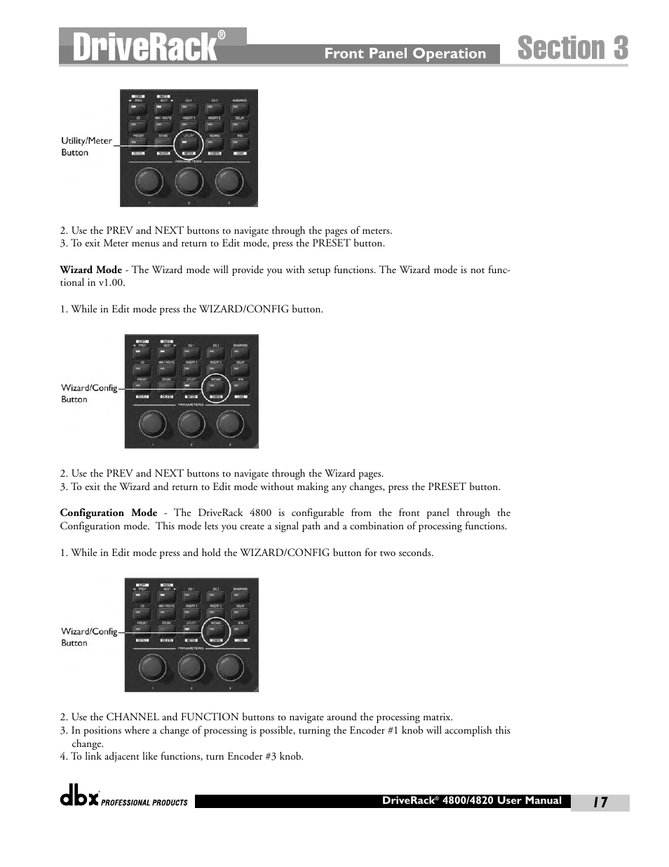 Driverack | dbx Pro 4800 User Manual | Page 27 / 96