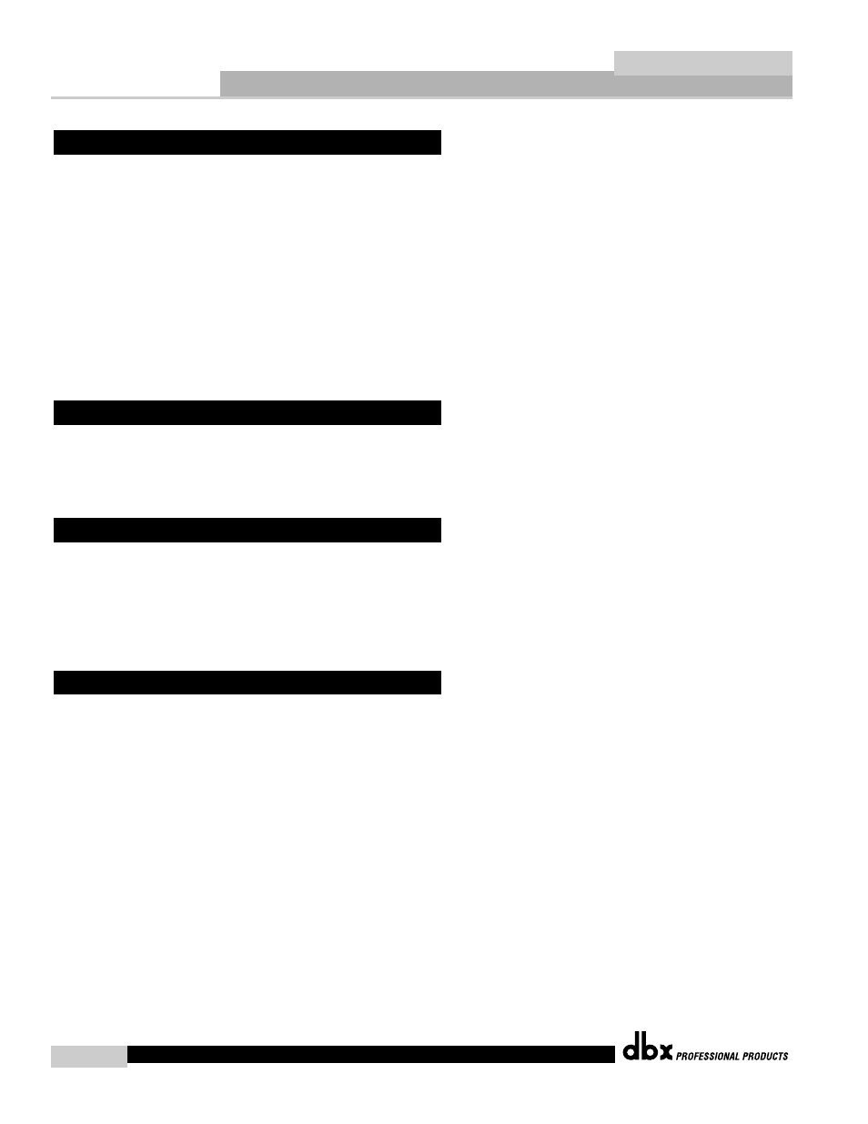 Quantum, Appendix a | dbx Pro QUANTUM User Manual | Page 72 / 94