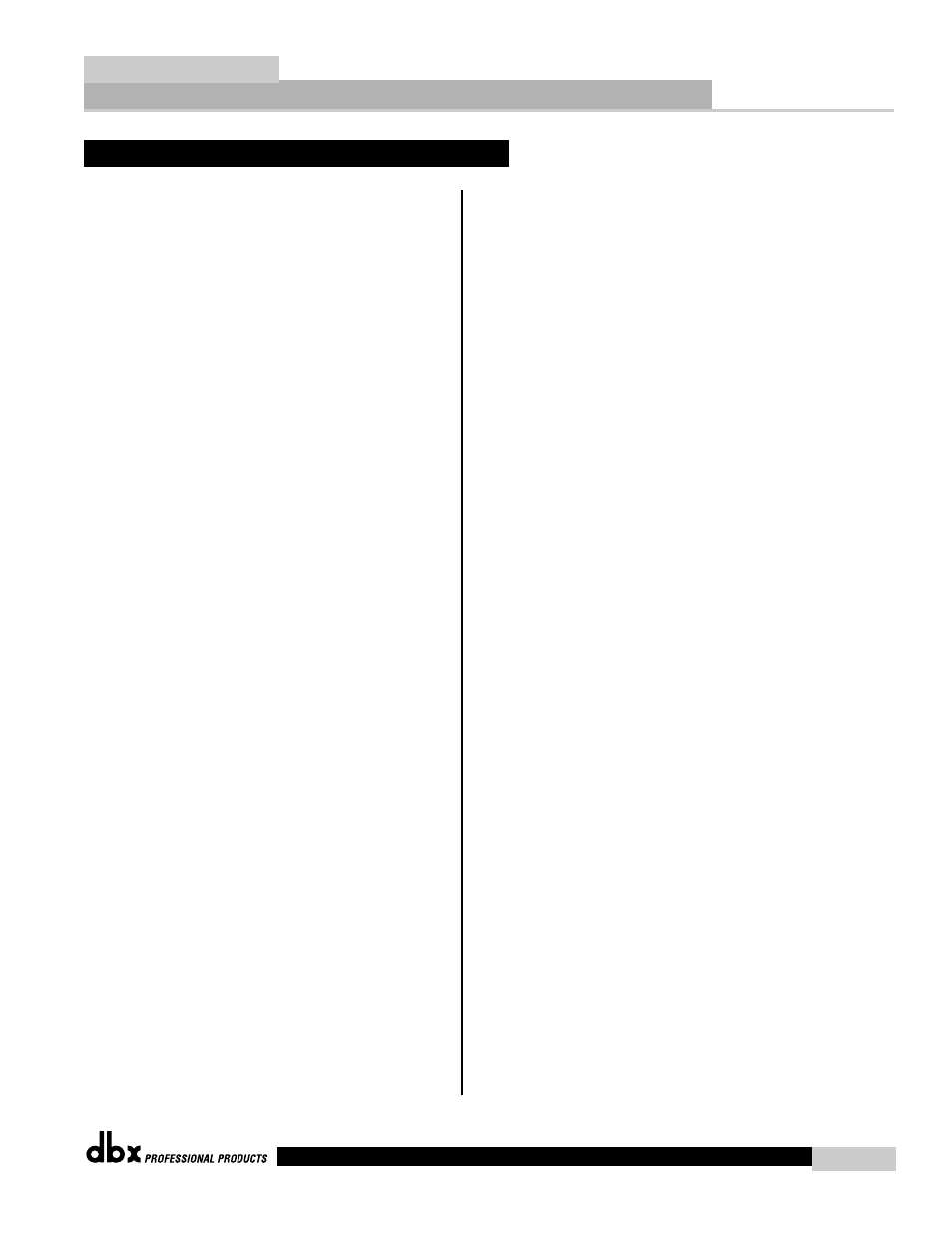 Quantum, Appendix e | dbx Pro QUANTUM User Manual | Page 87 / 94