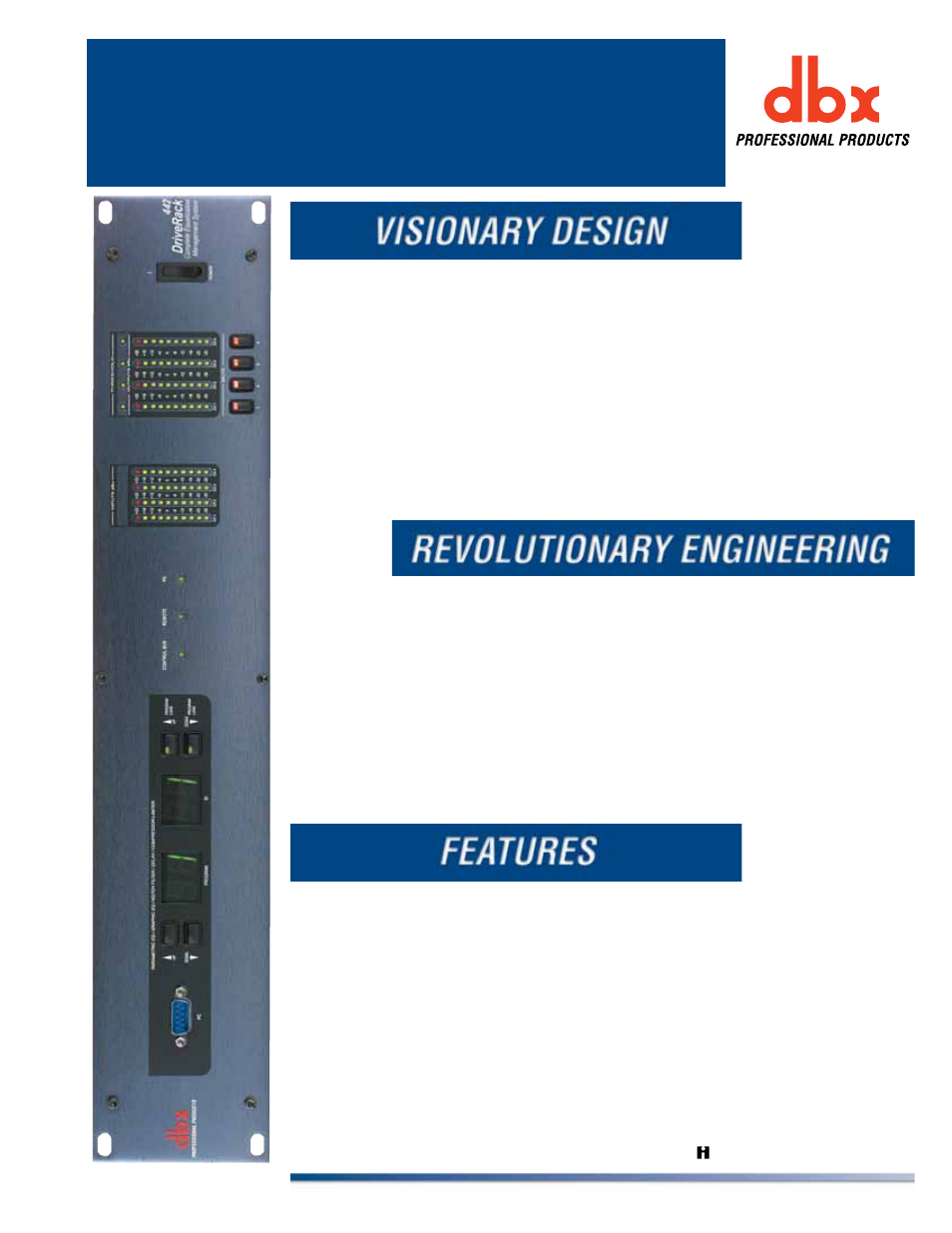 dbx Pro DriveRack 442 User Manual | 2 pages