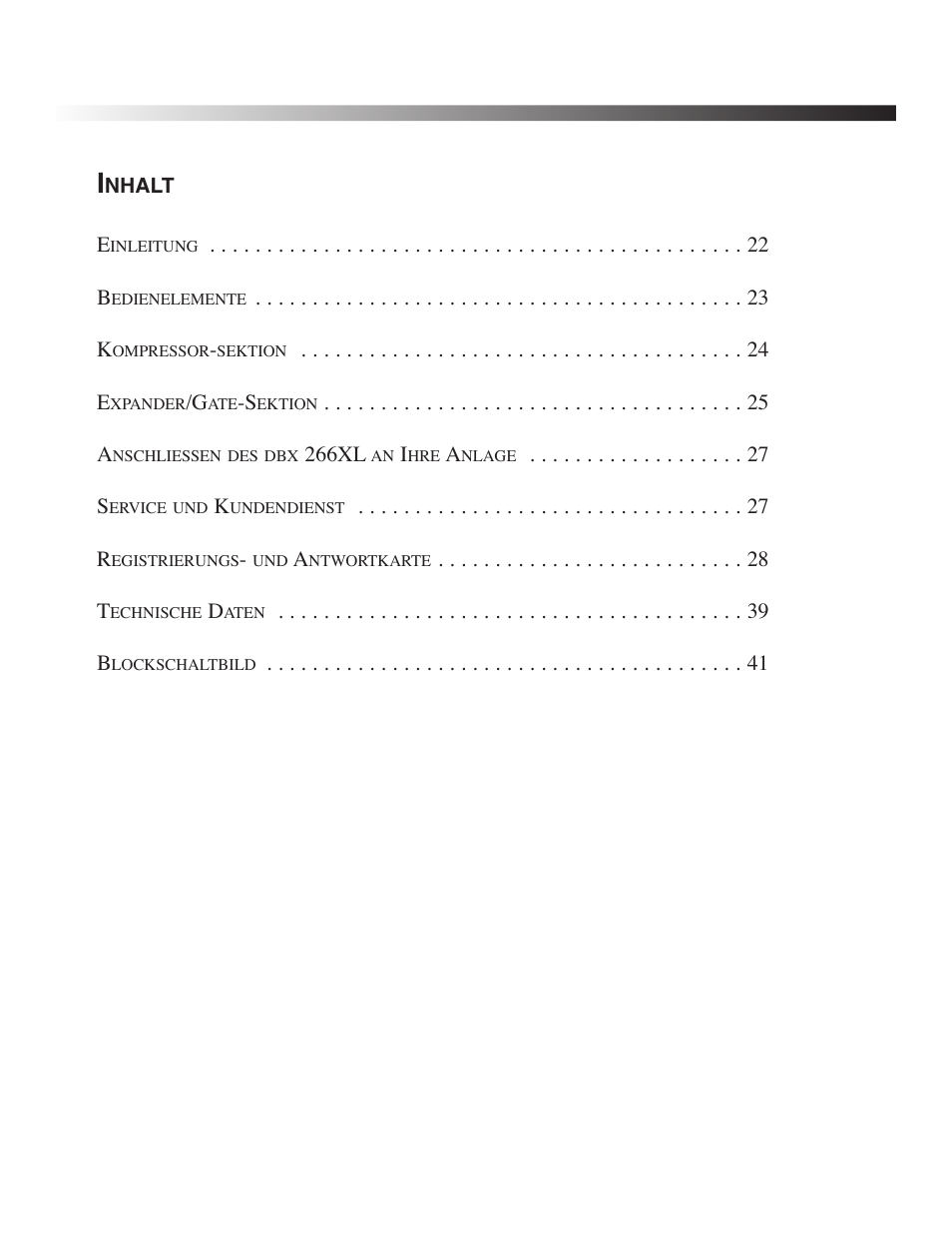 266xl, Compressor / gate | dbx Pro 266XL User Manual | Page 23 / 44