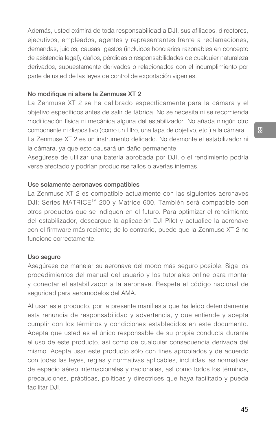 DJI Zenmuse XT2 Dual 4K/Drone Thermal Camera (19mm, 9 Hz, 336 x 256) User Manual | Page 47 / 97