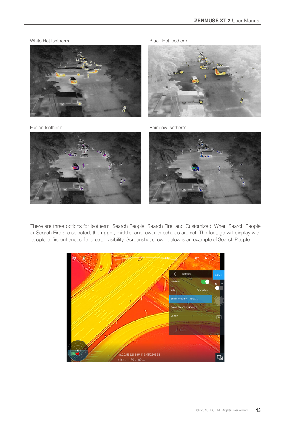 DJI Zenmuse XT2 Dual 4K/Drone Thermal Camera (19mm, 9 Hz, 336 x 256) User Manual | Page 13 / 18