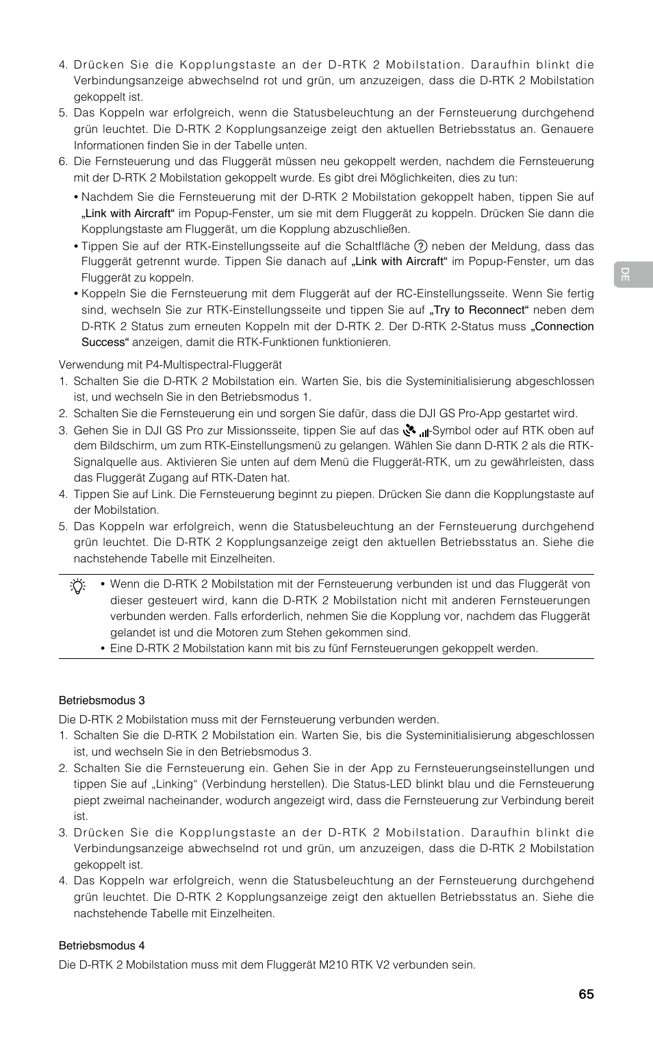 DJI D-RTK 2 High-Precision GNSS Mobile Station User Manual | Page 66 / 163