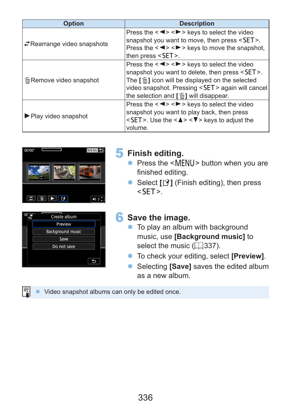 Finish editing, Save the image | Canon EOS Rebel SL3 DSLR Camera with 18-55mm Lens (Black) User Manual | Page 336 / 493