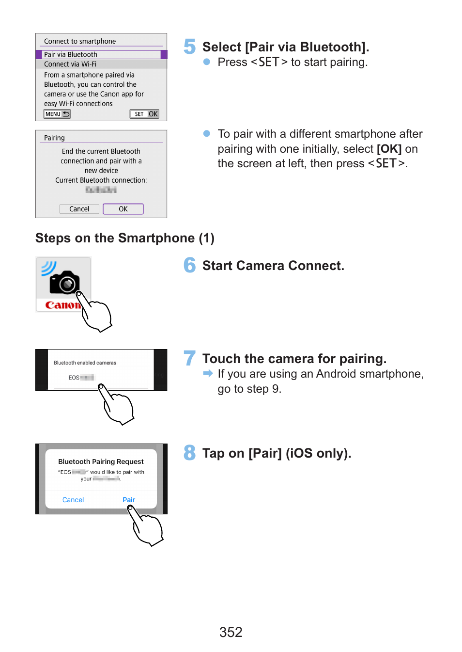 Canon EOS Rebel SL3 DSLR Camera with 18-55mm Lens (Black) User Manual | Page 352 / 493