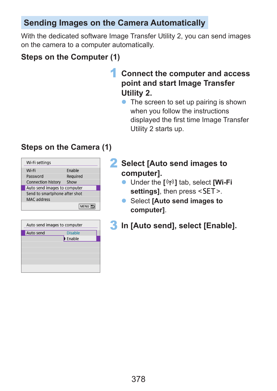 378 (use with software) | Canon EOS Rebel SL3 DSLR Camera with 18-55mm Lens (Black) User Manual | Page 378 / 493