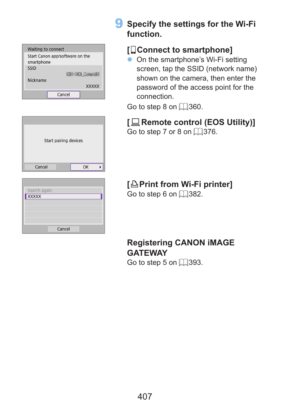 Canon EOS Rebel SL3 DSLR Camera with 18-55mm Lens (Black) User Manual | Page 407 / 493