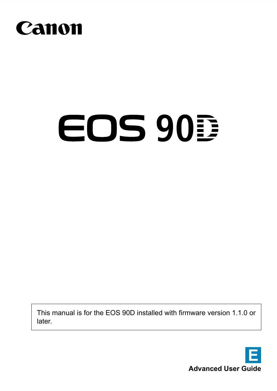 Canon EOS 90D DSLR Camera with 18-135mm Lens User Manual | 646 pages