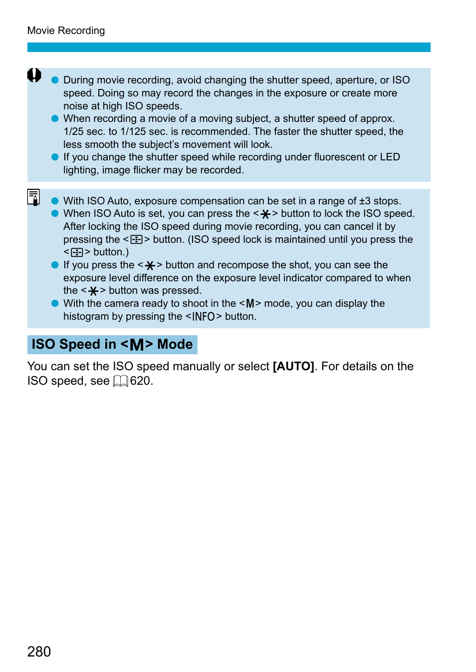 Iso speed in < a > mode | Canon EOS 90D DSLR Camera with 18-135mm Lens User Manual | Page 280 / 646