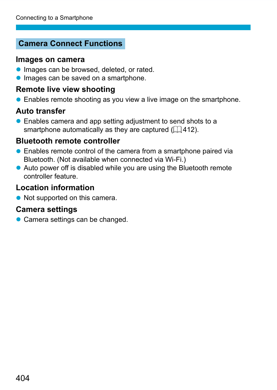 Control the camera remotely from a smartphone | Canon EOS 90D DSLR Camera with 18-135mm Lens User Manual | Page 404 / 646