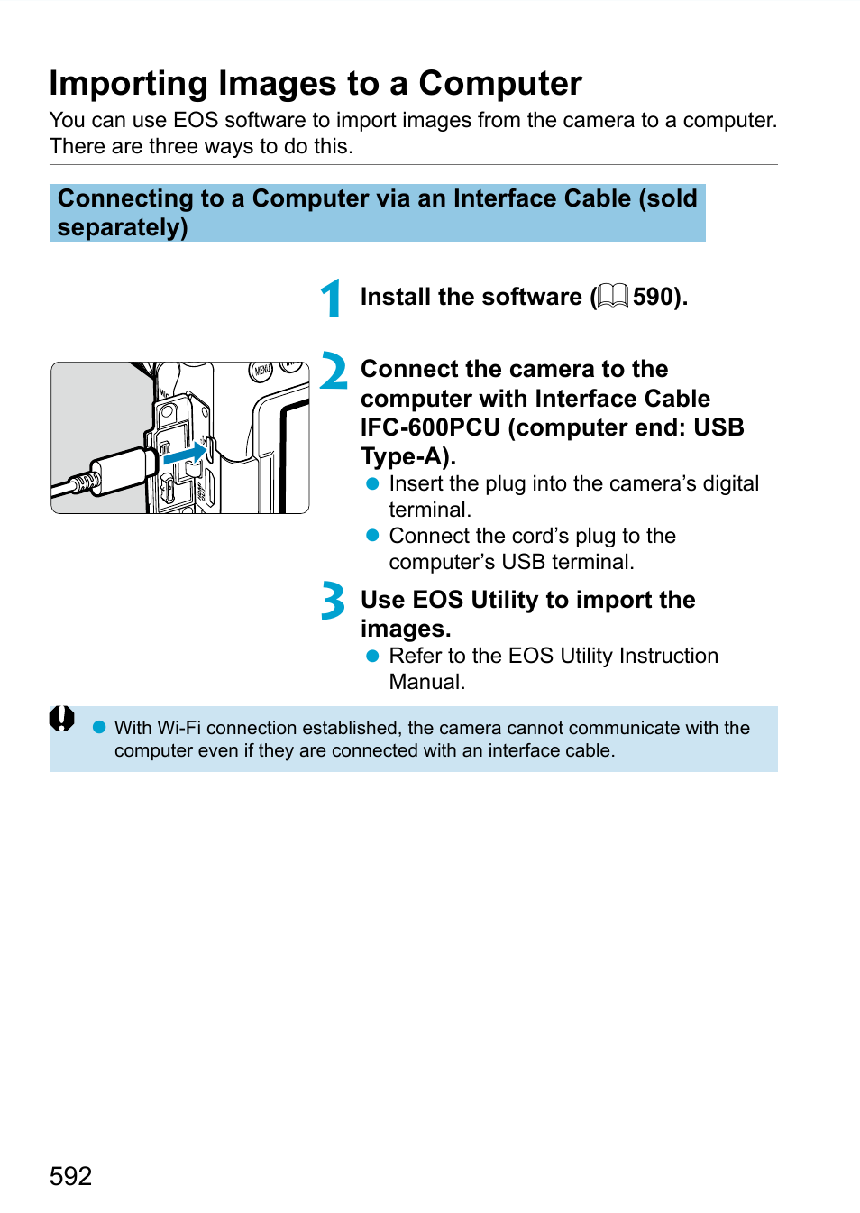 Importing images to a computer | Canon EOS 90D DSLR Camera with 18-135mm Lens User Manual | Page 592 / 646