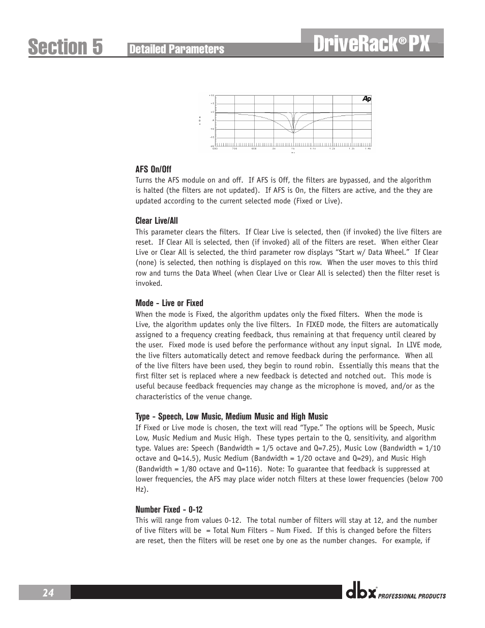 Driverack | dbx DriveRack PX Manual User Manual | Page 28 / 48