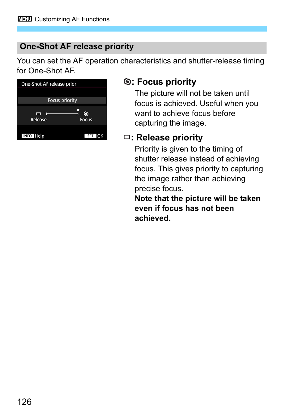 Canon EOS-1D X Mark II DSLR Camera (Body Only) User Manual | Page 126 / 564