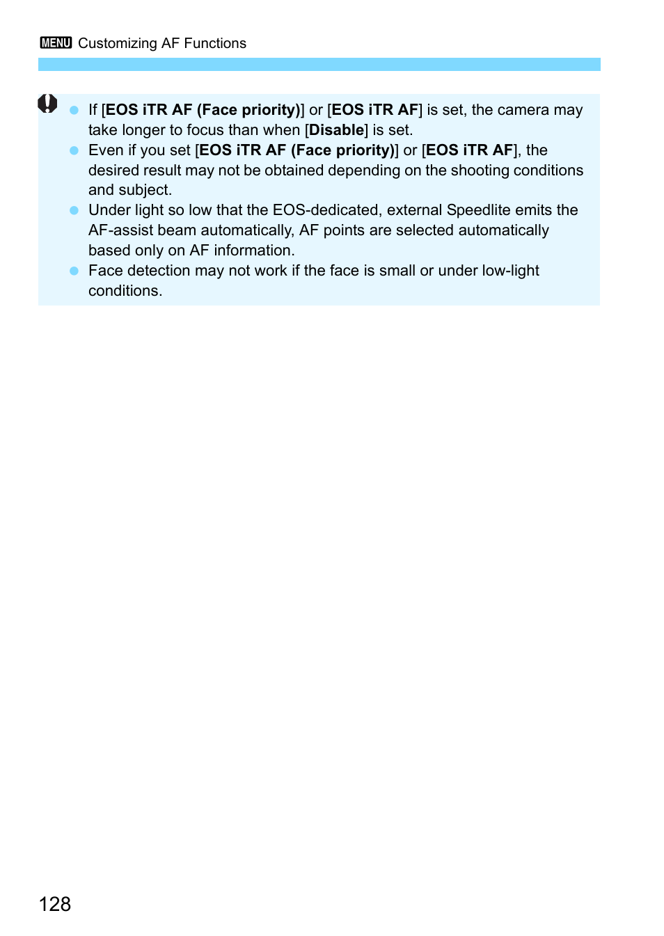 Canon EOS-1D X Mark II DSLR Camera (Body Only) User Manual | Page 128 / 564