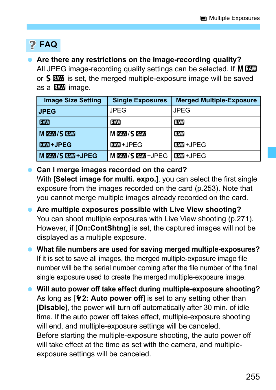 Canon EOS-1D X Mark II DSLR Camera (Body Only) User Manual | Page 255 / 564