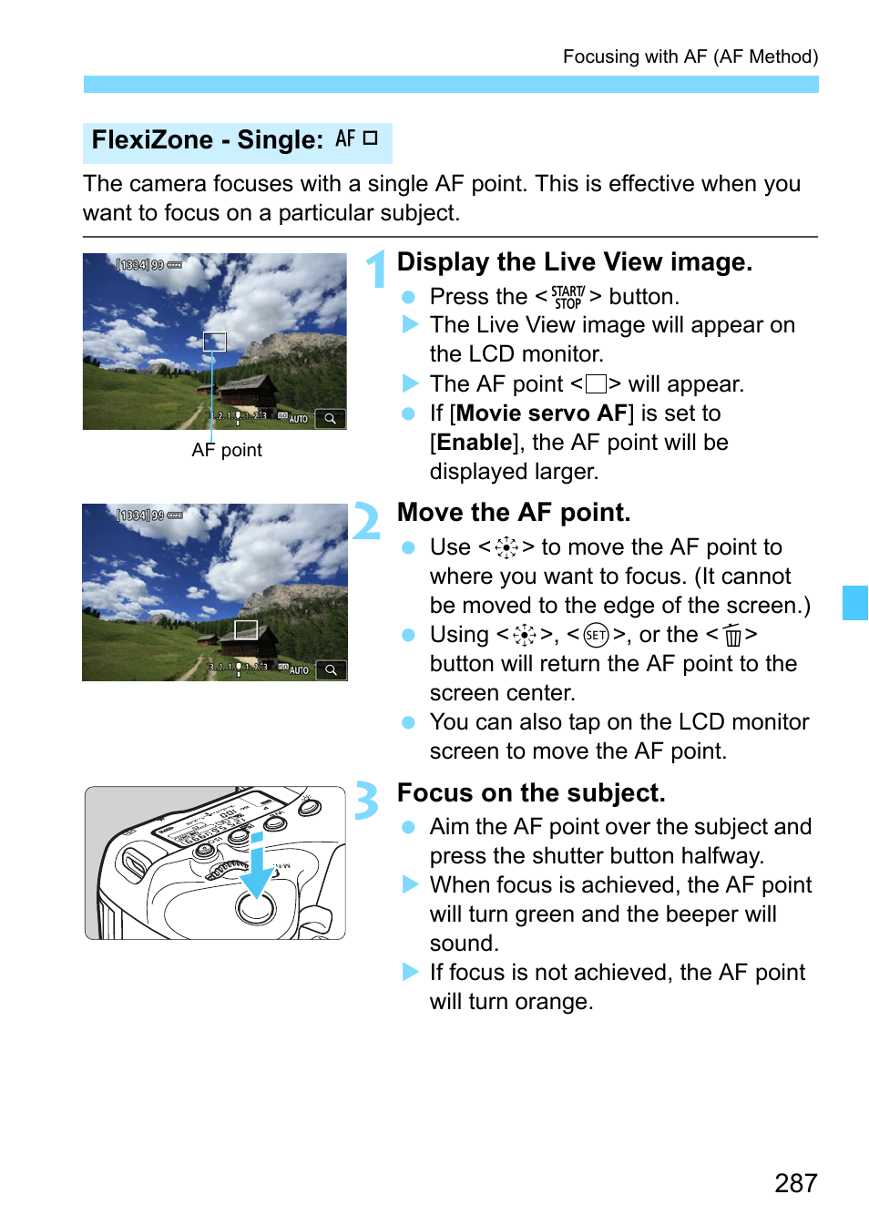 287) t | Canon EOS-1D X Mark II DSLR Camera (Body Only) User Manual | Page 287 / 564