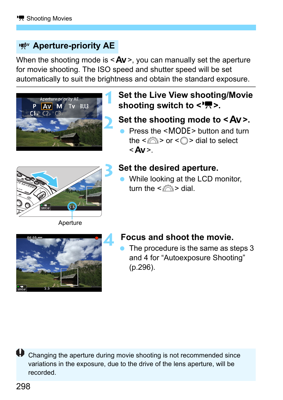 Aperture-priority ae | Canon EOS-1D X Mark II DSLR Camera (Body Only) User Manual | Page 298 / 564