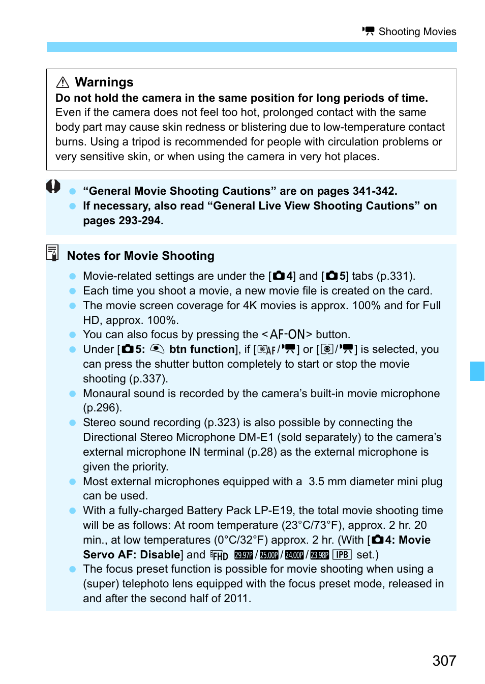 Canon EOS-1D X Mark II DSLR Camera (Body Only) User Manual | Page 307 / 564