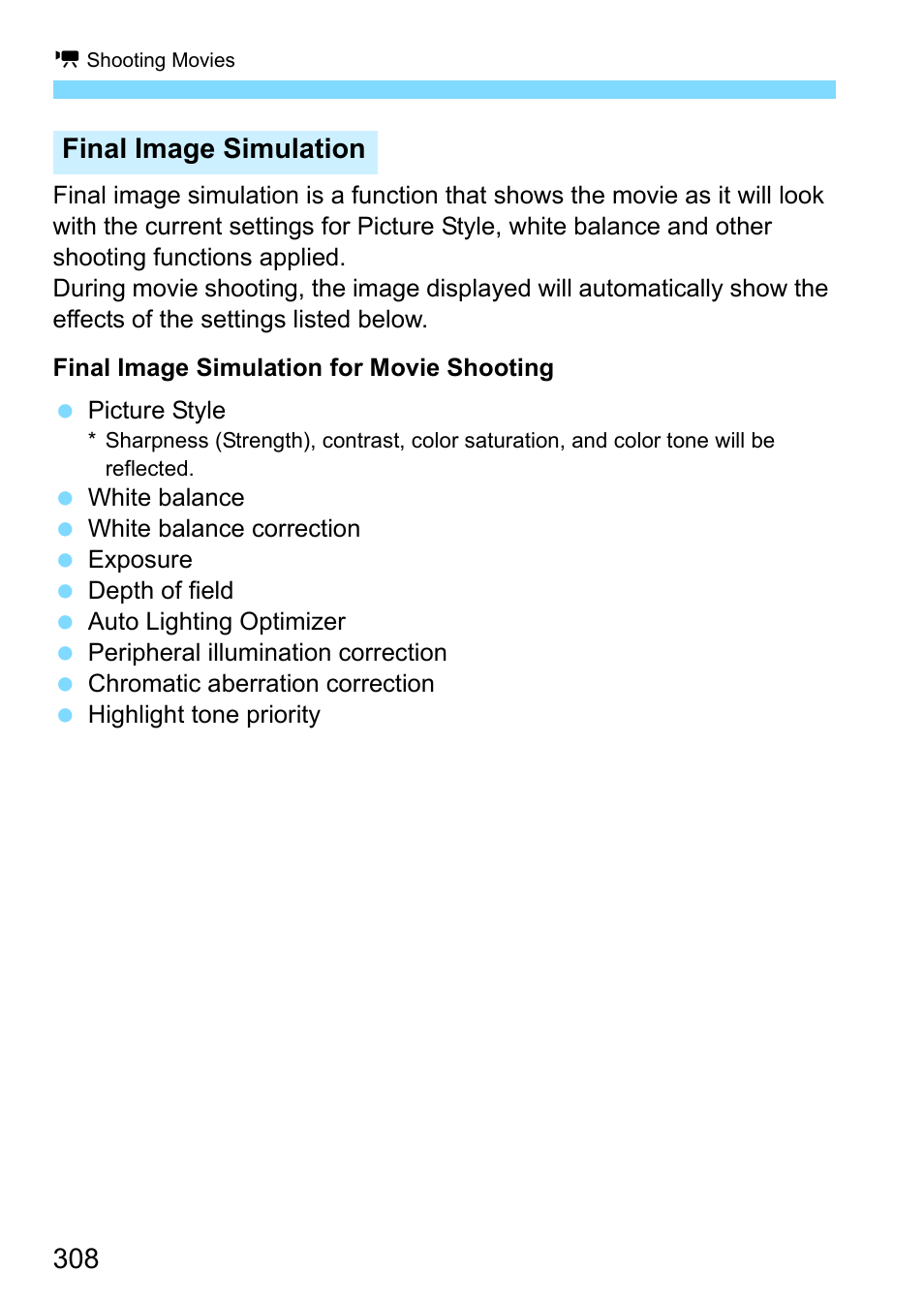 Final image simulation | Canon EOS-1D X Mark II DSLR Camera (Body Only) User Manual | Page 308 / 564