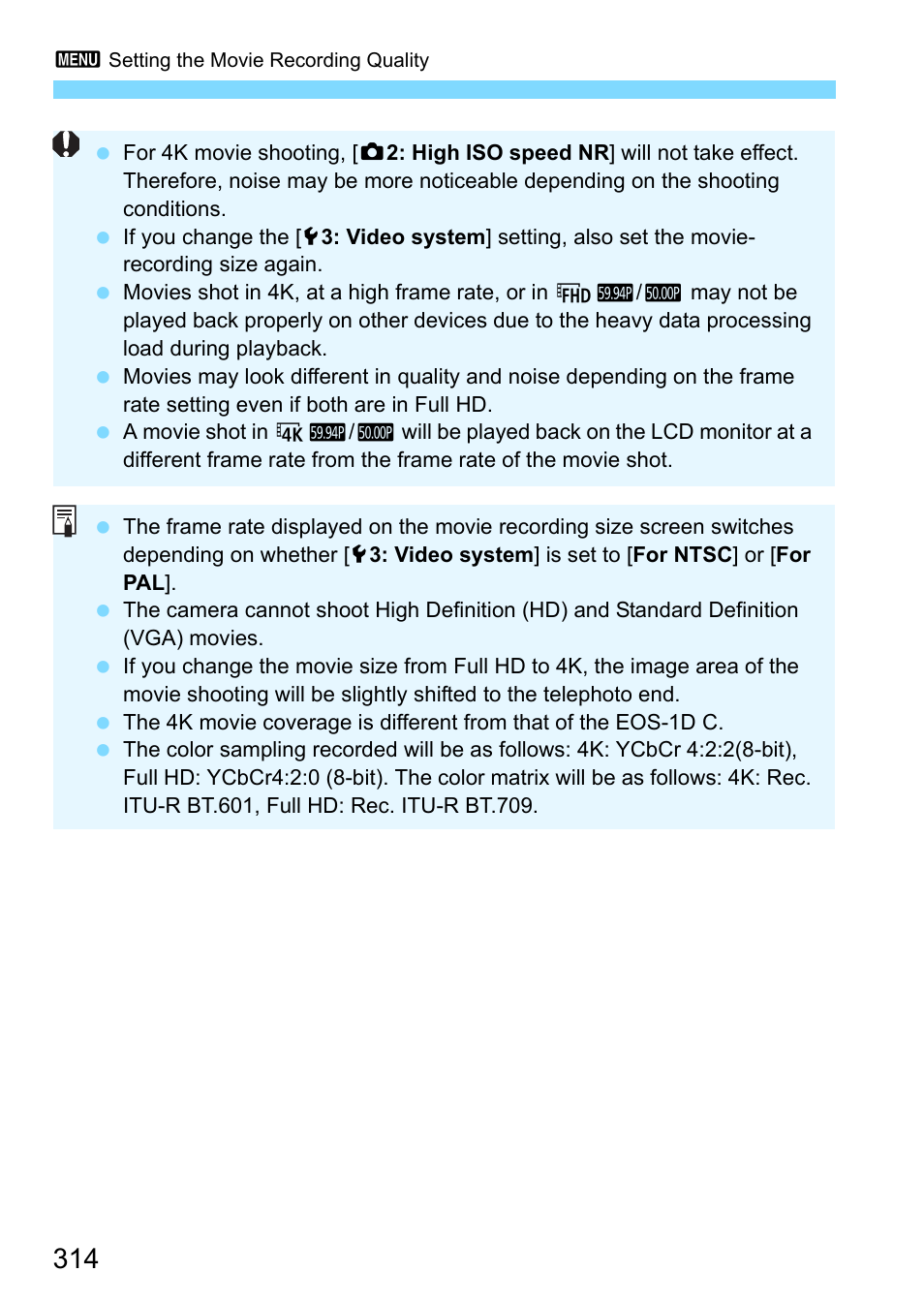 Canon EOS-1D X Mark II DSLR Camera (Body Only) User Manual | Page 314 / 564