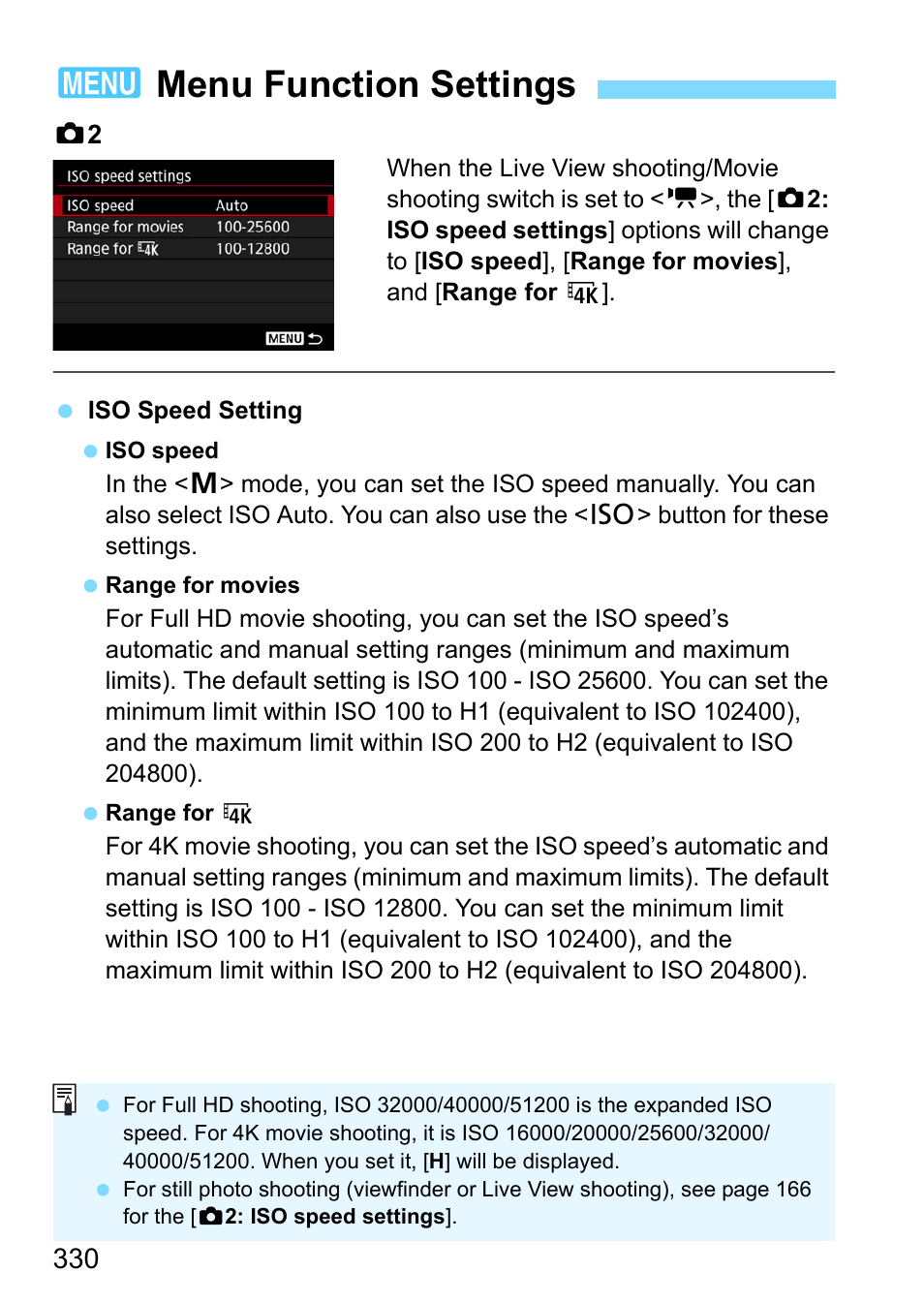 Menu function settings, P.330), 330), th | 3menu function settings | Canon EOS-1D X Mark II DSLR Camera (Body Only) User Manual | Page 330 / 564