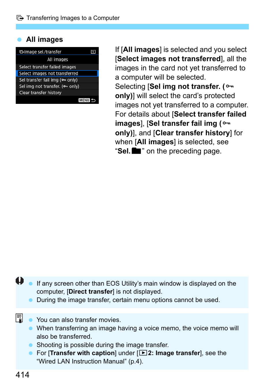 Canon EOS-1D X Mark II DSLR Camera (Body Only) User Manual | Page 414 / 564