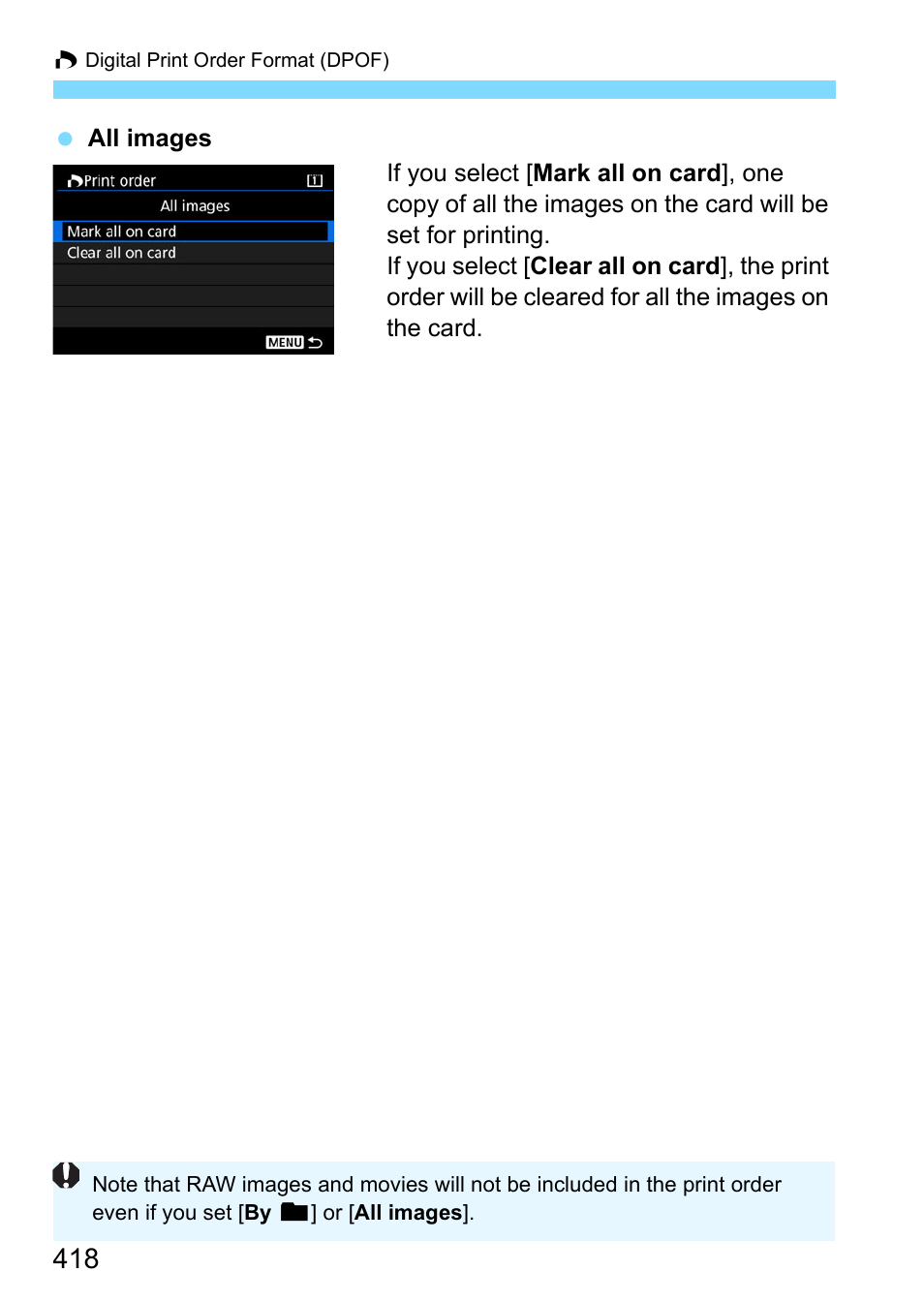 Canon EOS-1D X Mark II DSLR Camera (Body Only) User Manual | Page 418 / 564
