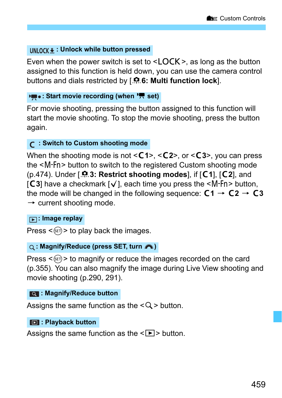 Canon EOS-1D X Mark II DSLR Camera (Body Only) User Manual | Page 459 / 564