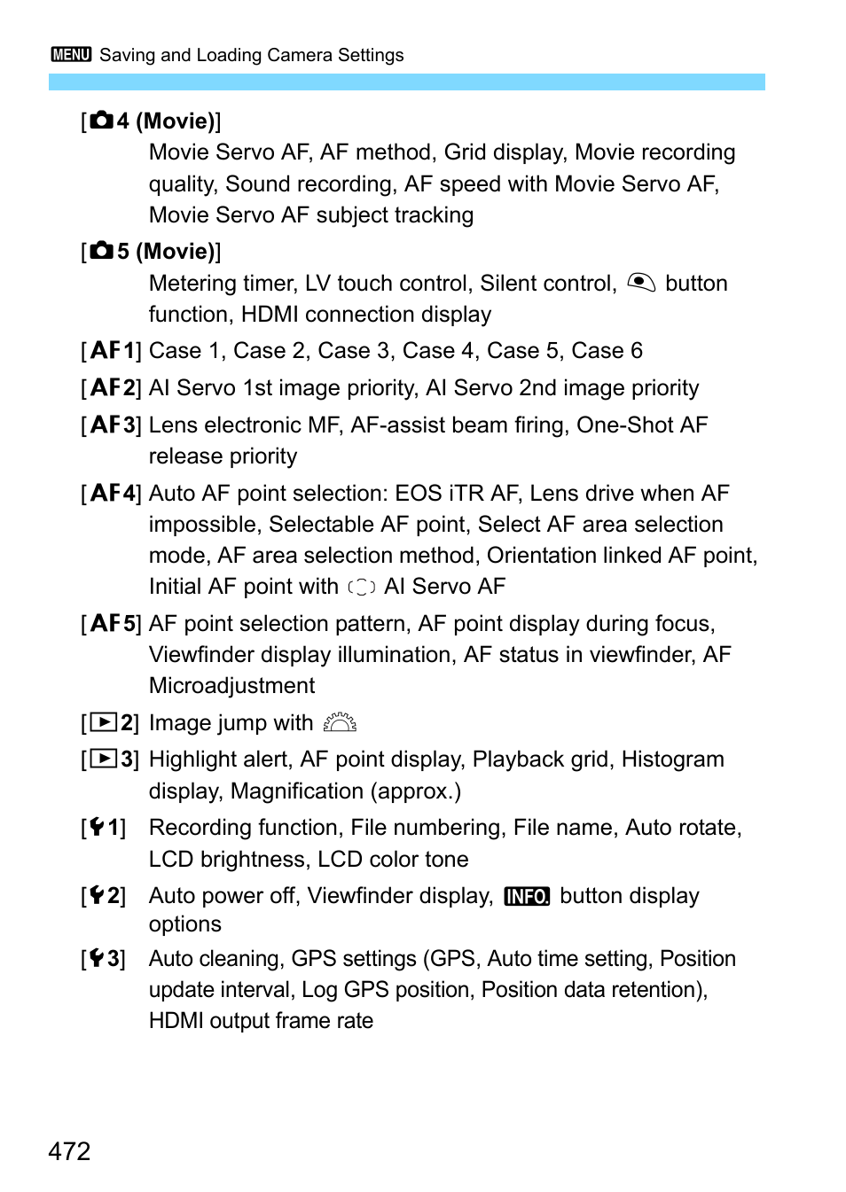 Canon EOS-1D X Mark II DSLR Camera (Body Only) User Manual | Page 472 / 564