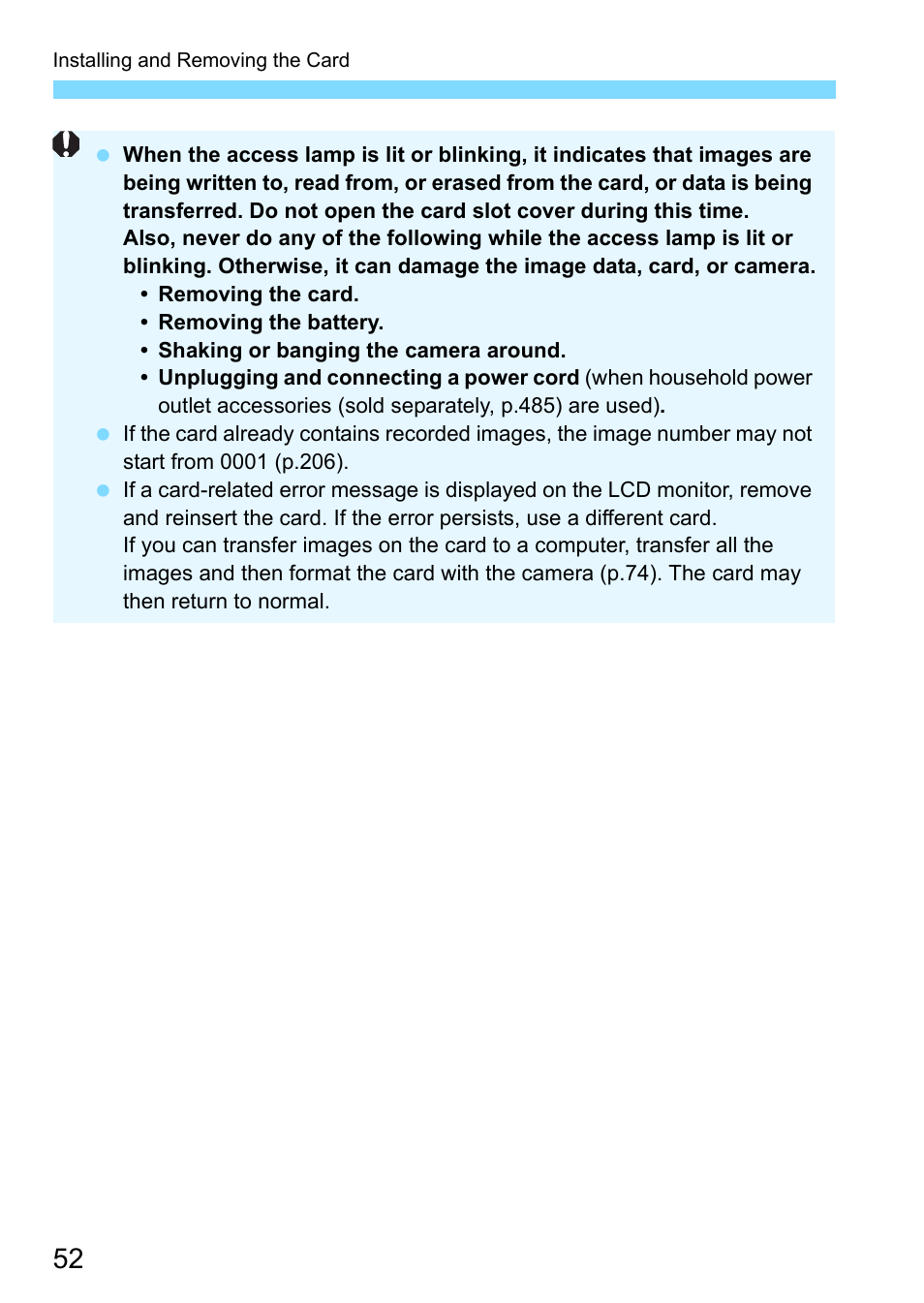 Canon EOS-1D X Mark II DSLR Camera (Body Only) User Manual | Page 52 / 564