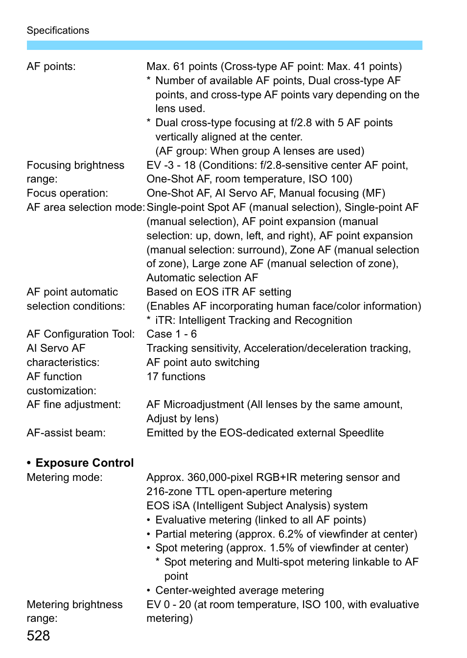 Canon EOS-1D X Mark II DSLR Camera (Body Only) User Manual | Page 528 / 564