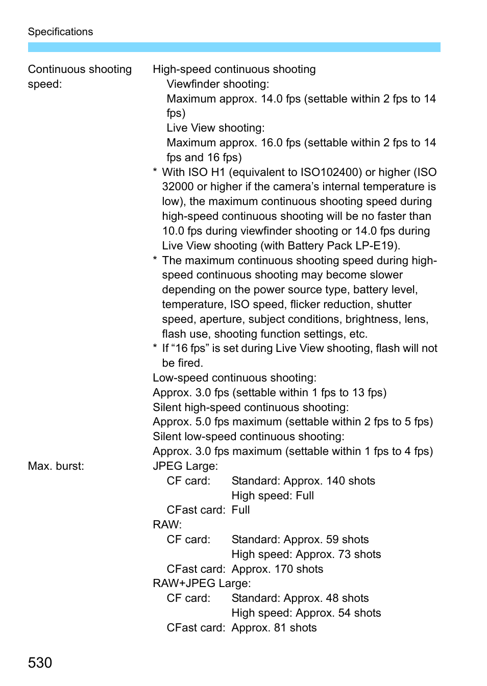 Canon EOS-1D X Mark II DSLR Camera (Body Only) User Manual | Page 530 / 564