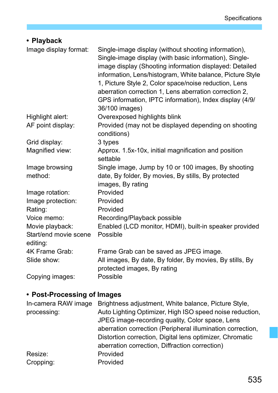 Canon EOS-1D X Mark II DSLR Camera (Body Only) User Manual | Page 535 / 564