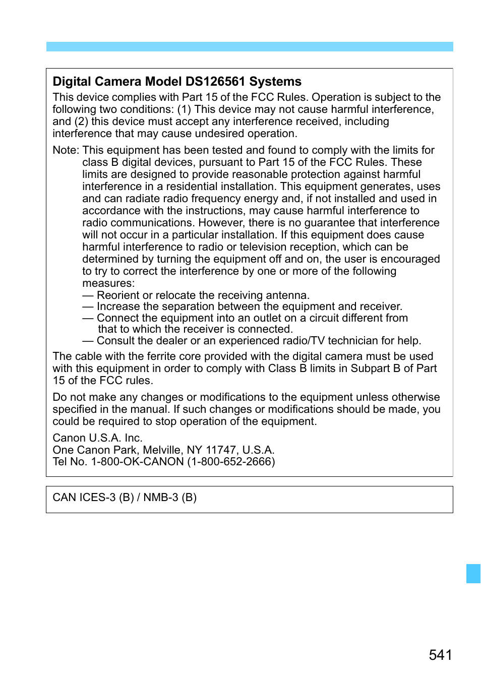 Canon EOS-1D X Mark II DSLR Camera (Body Only) User Manual | Page 541 / 564