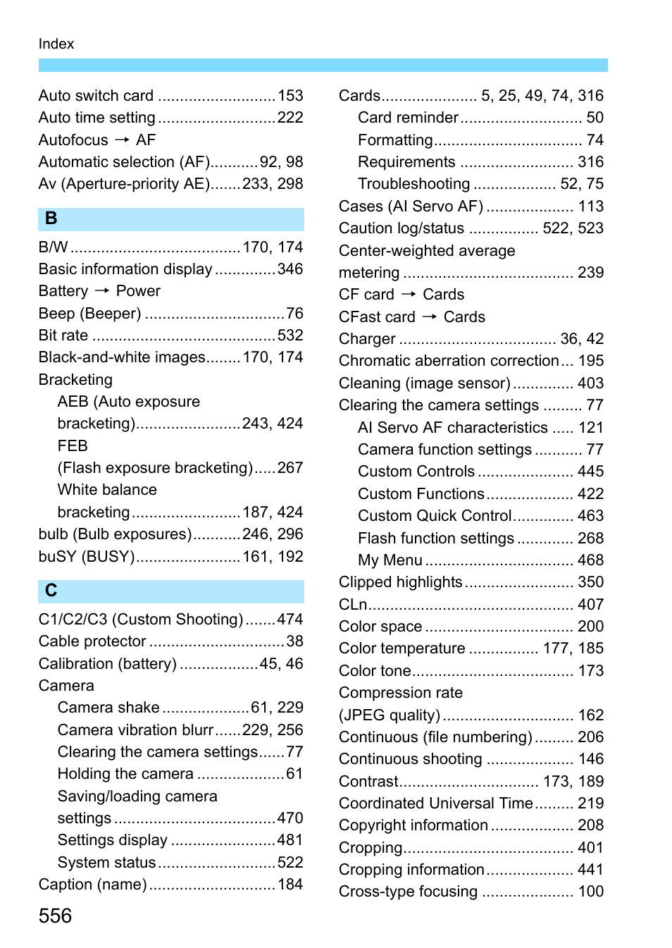 Canon EOS-1D X Mark II DSLR Camera (Body Only) User Manual | Page 556 / 564