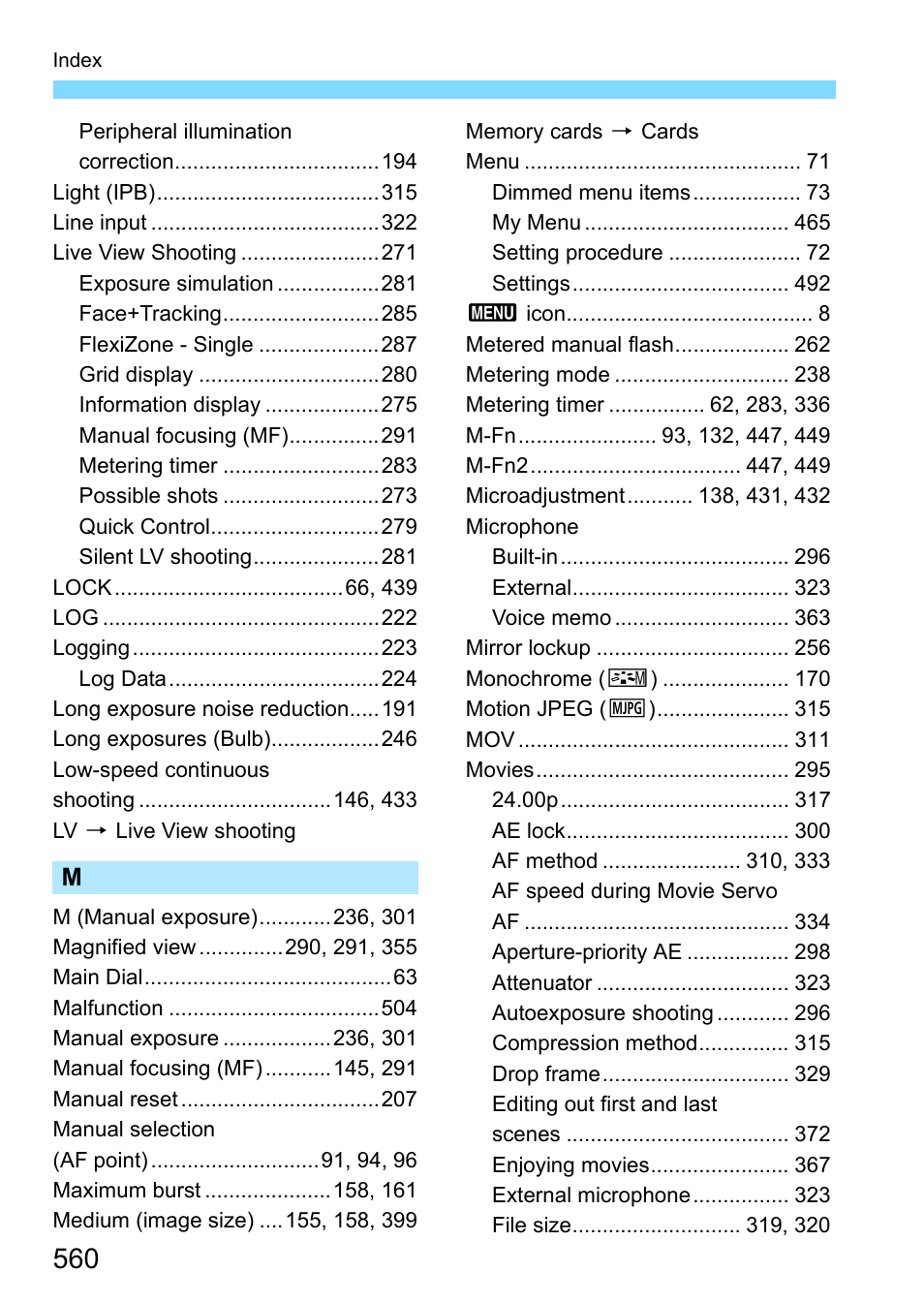 Canon EOS-1D X Mark II DSLR Camera (Body Only) User Manual | Page 560 / 564